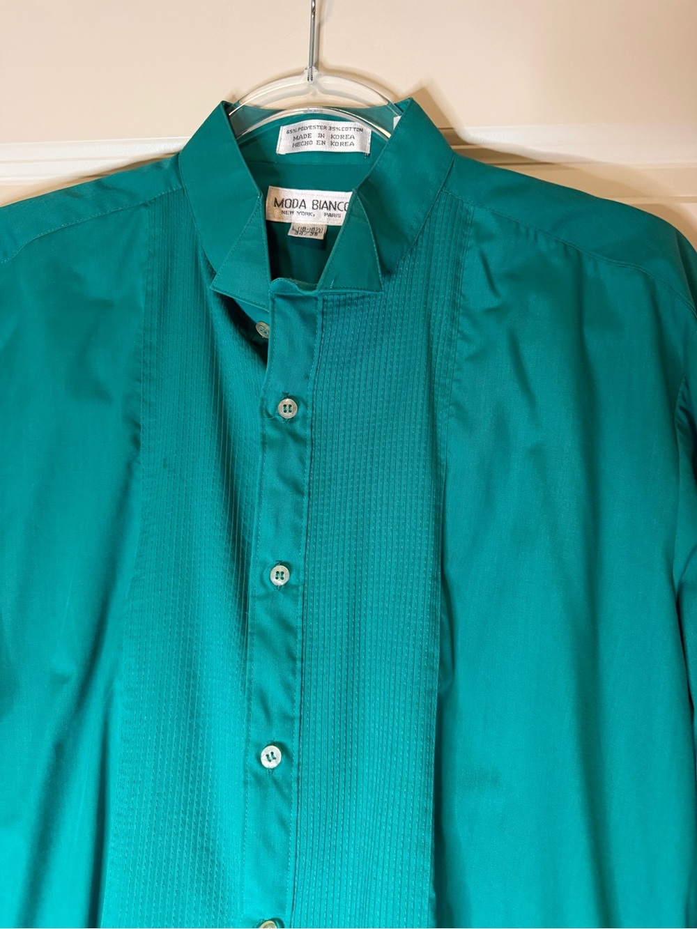 Vintage Moda Bianco Teal Green Men’s Top
